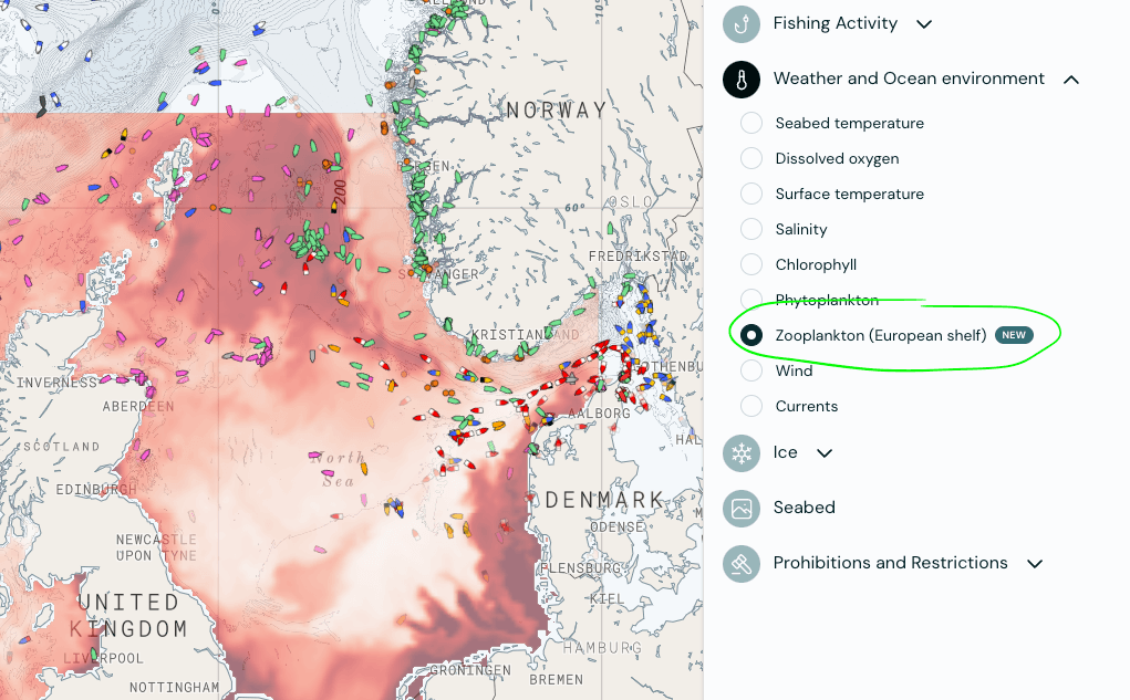 Grensesnitt for zooplanktonkartlag