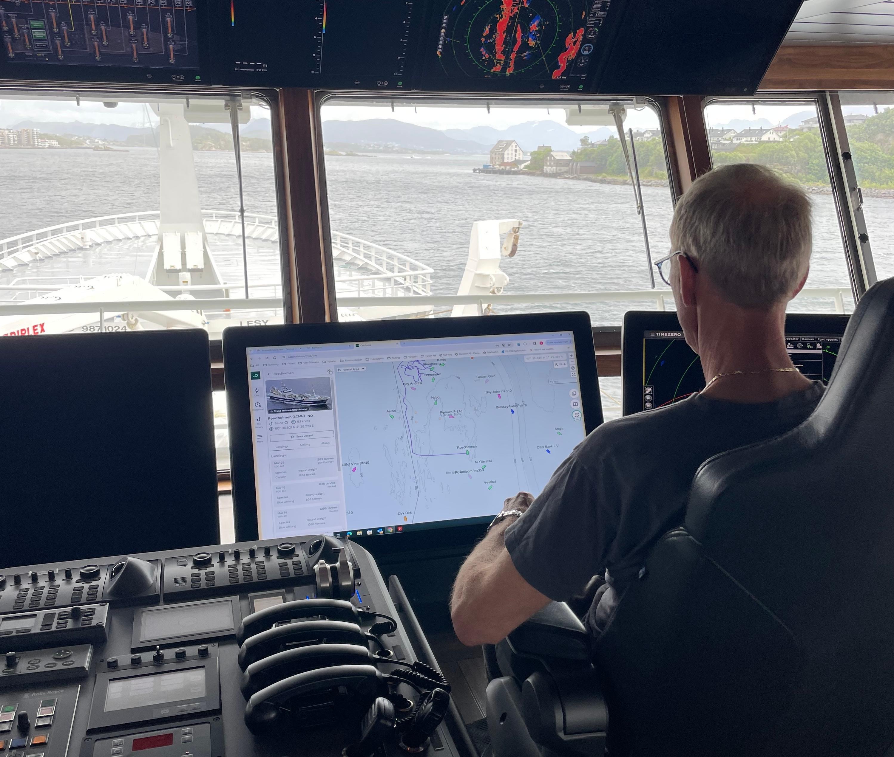Catchwise on boat