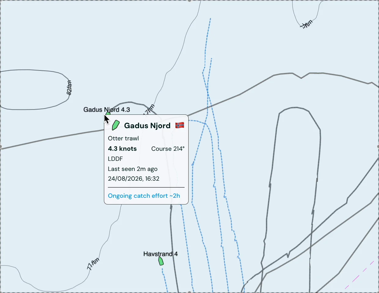 A vessel database built for fishing